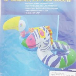 George Marshall Split Ring 22" Float - Tropical Zebra - Ages: 3-6