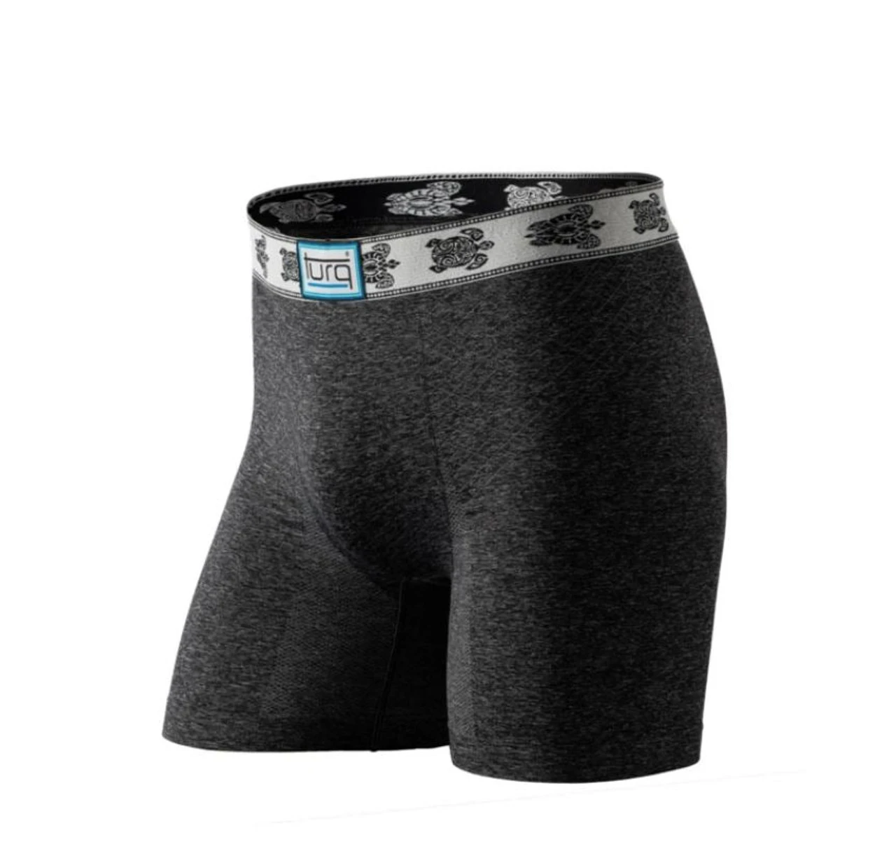 Turq® Mens Stoked Freestyle Sports Brief With Crush Waistband - Charcoal