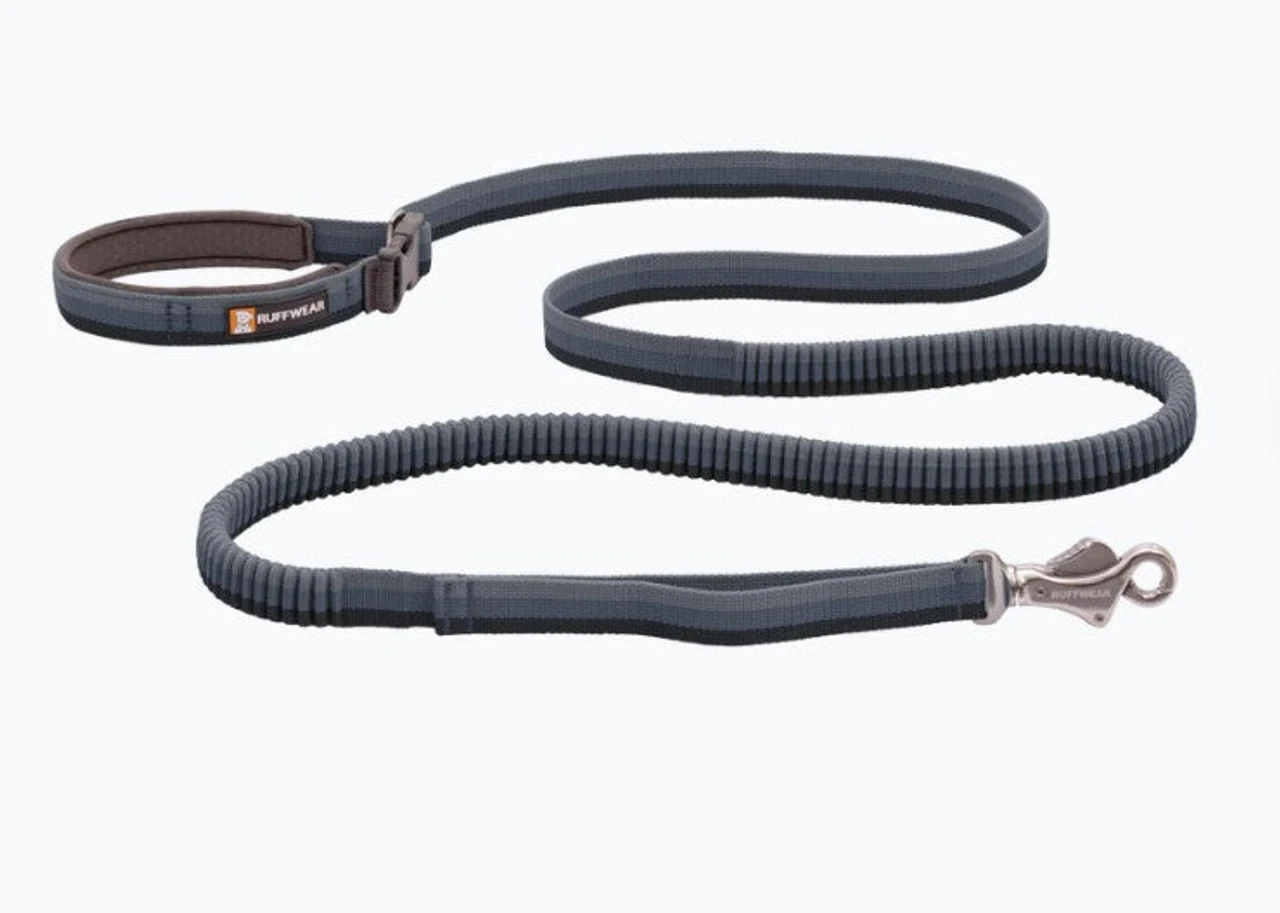 Ruffwear™ Roamer™ Bungee Dog Leash - Granite Gray - 7.3 Ft - 11 Ft