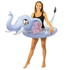 Pool Candy PoolCandy 42 Inch Inflatable Glitter Elephant Pool Tube
