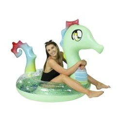 Pool Candy PoolCandy Jumbo Glitter Seahorse Beach & Pool Tube - 48in