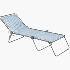 Lafuma® Siesta Padded Sunlounger - Marine Blue Stripe