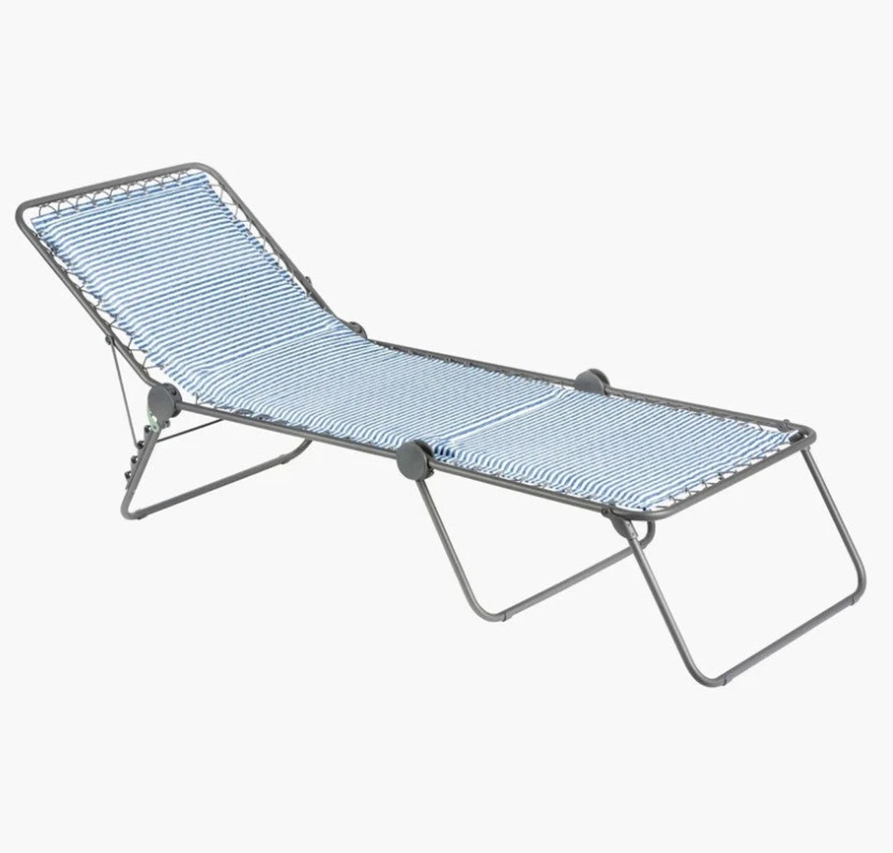 Lafuma® Siesta Padded Sunlounger - Marine Blue Stripe