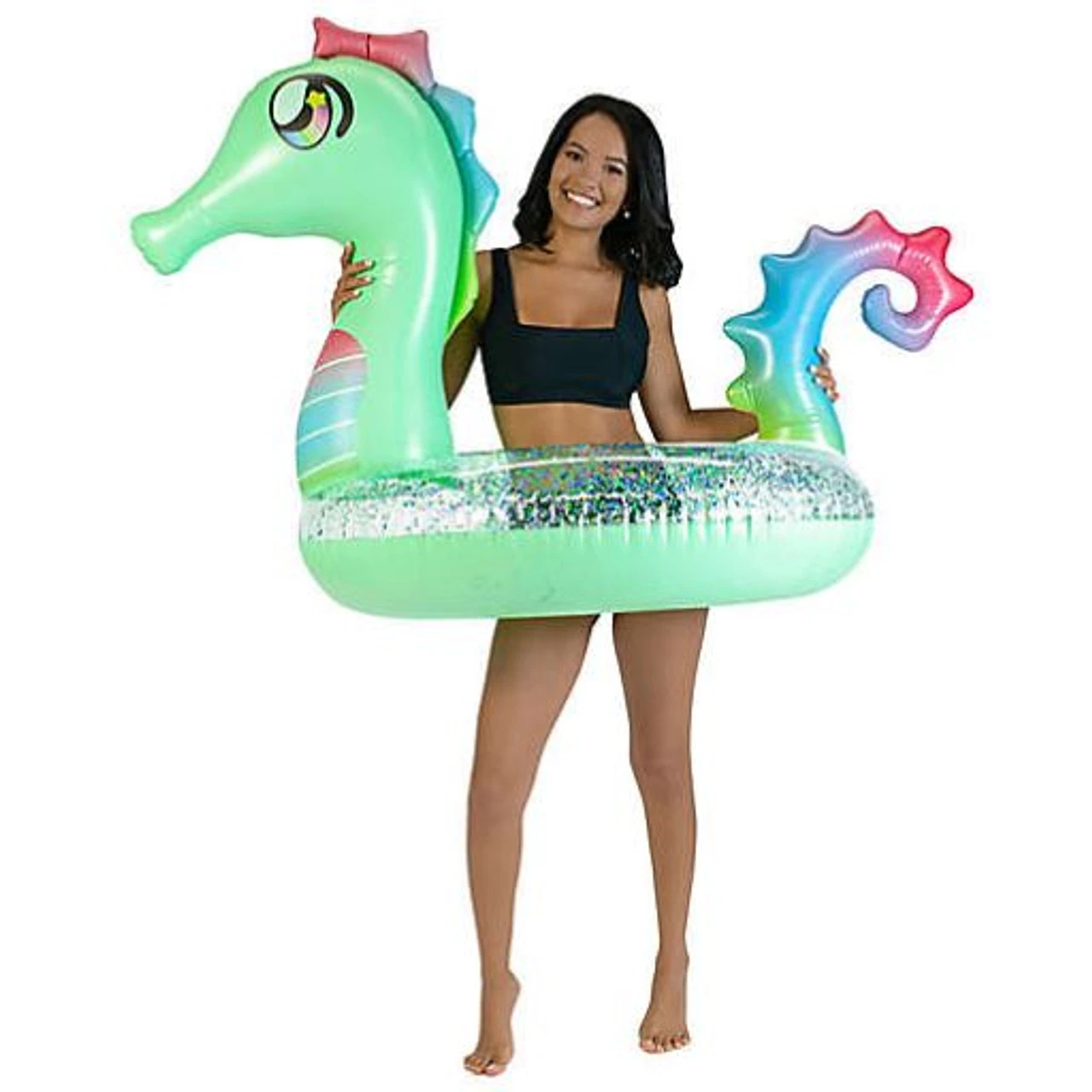 Pool Candy PoolCandy Glitter Seahorse Beach & Pool Tube - 42in