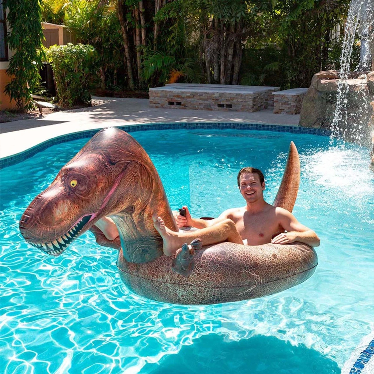 Pool Candy PoolCandy Tube Runner Motorized T-Rex Pool Float - Special Edition - Image 2