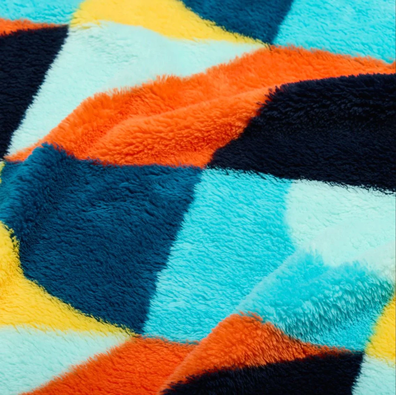 Rumpl Sherpa Fleece Blanket - Geotile Harvest - Image 2