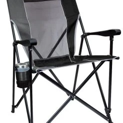 GCI Outdoor Eazy Chair XL Black- 400lb Weight Capacity