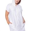 Jordan Taylor Raglan Sleeve Hoodie Dress - White