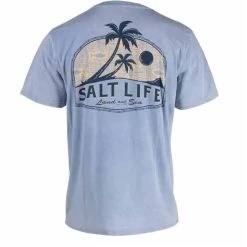 Salt Life® Land And Sea Short Sleeve Pocket Tee - Atlantic Blue