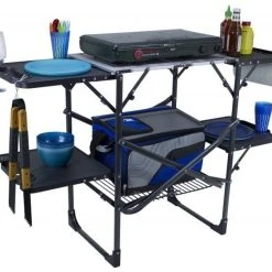 GCI Outdoor™ Slim-Fold Cook Station™ - Black Chrome