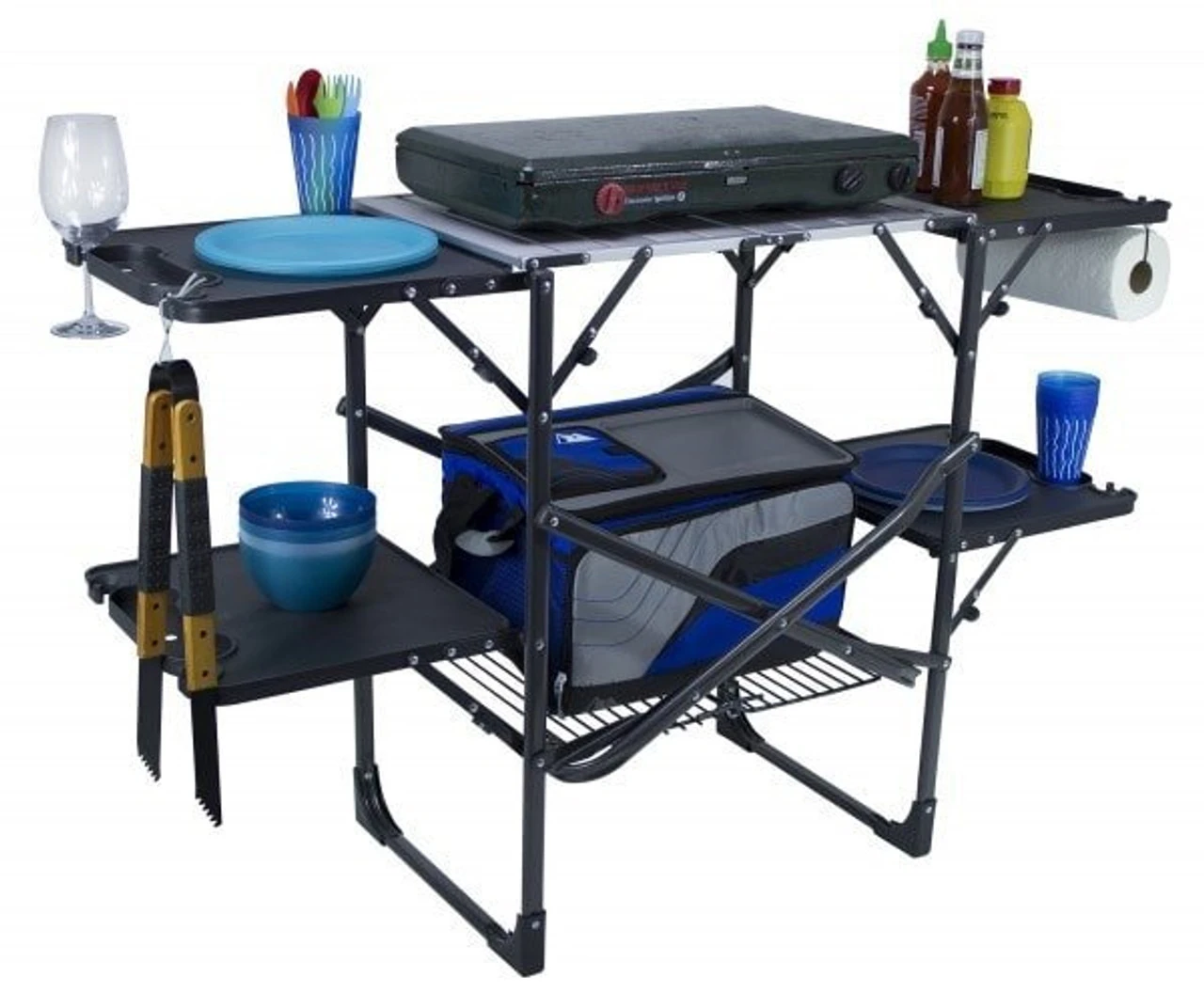 GCI Outdoor™ Slim-Fold Cook Station™ - Black Chrome