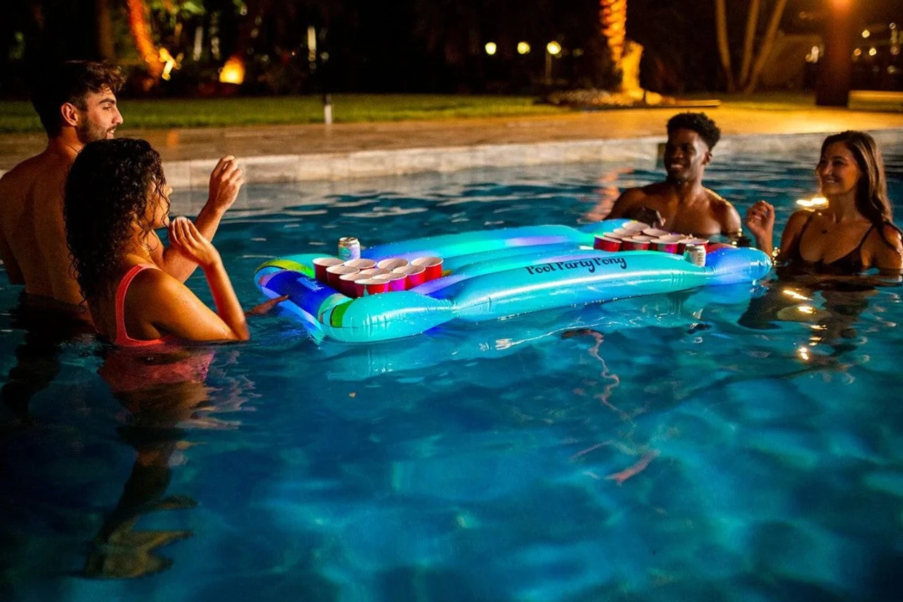 Pool Candy PoolCandy Inflatable Illuminated LED Pool Party Pong - Image 4
