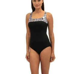 Fit4U Fit 4U™ Tidal Square Neck Tank - Blue