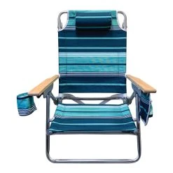 Caribbean Joe 9.25" Aluminum Wood Arm 5 Position Chair