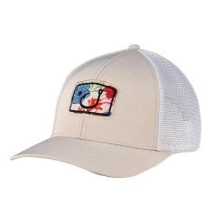 AVID MH22101 Sundaze Trucker Hat -Fish Floral White