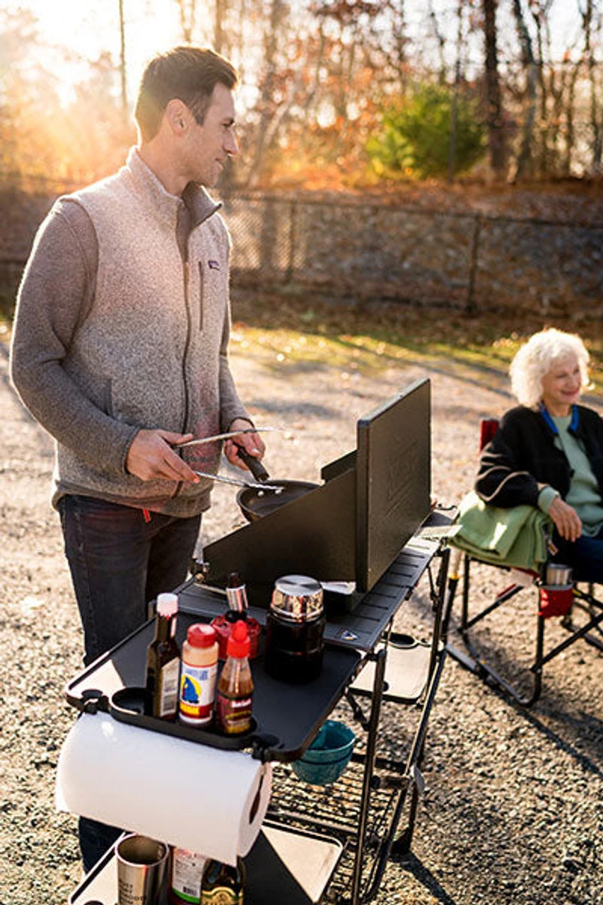 GCI Outdoor™ Slim-Fold Cook Station™ - Black Chrome - Image 5