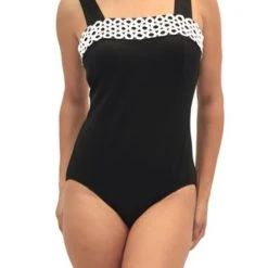 Fit4U Fit 4U™ Loopy Square Neck Tank - Black