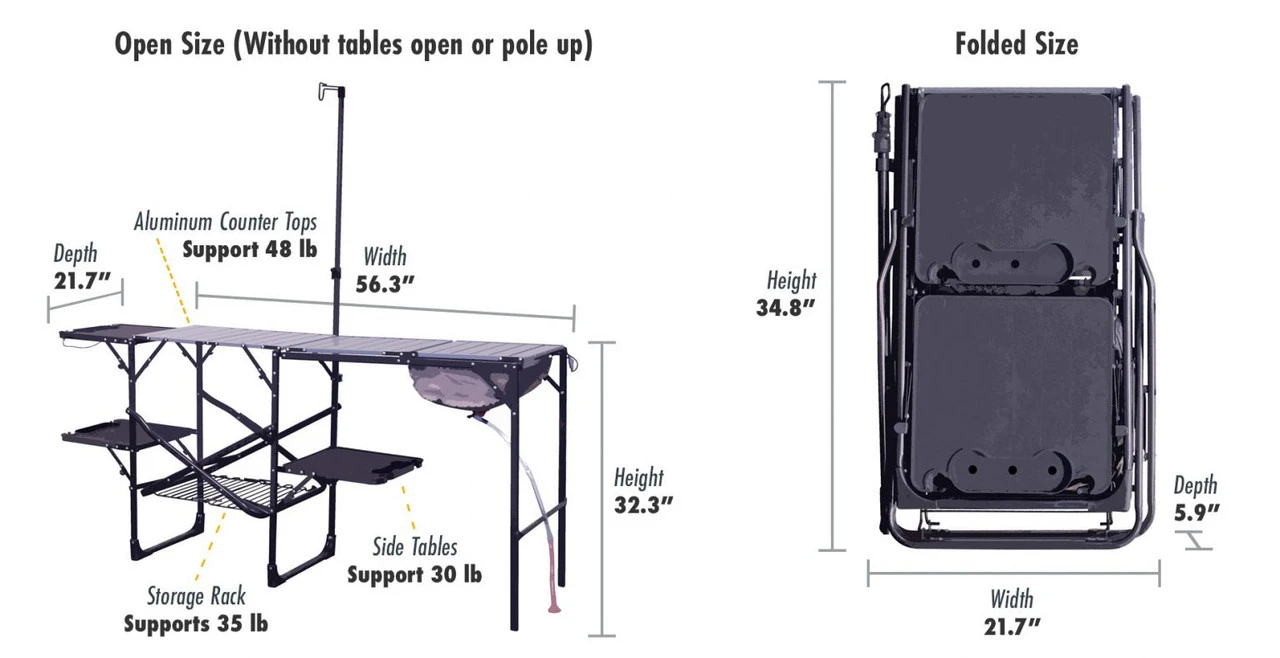 GCI Outdoor™ Master Cook Station™ Black Chrome - Image 6
