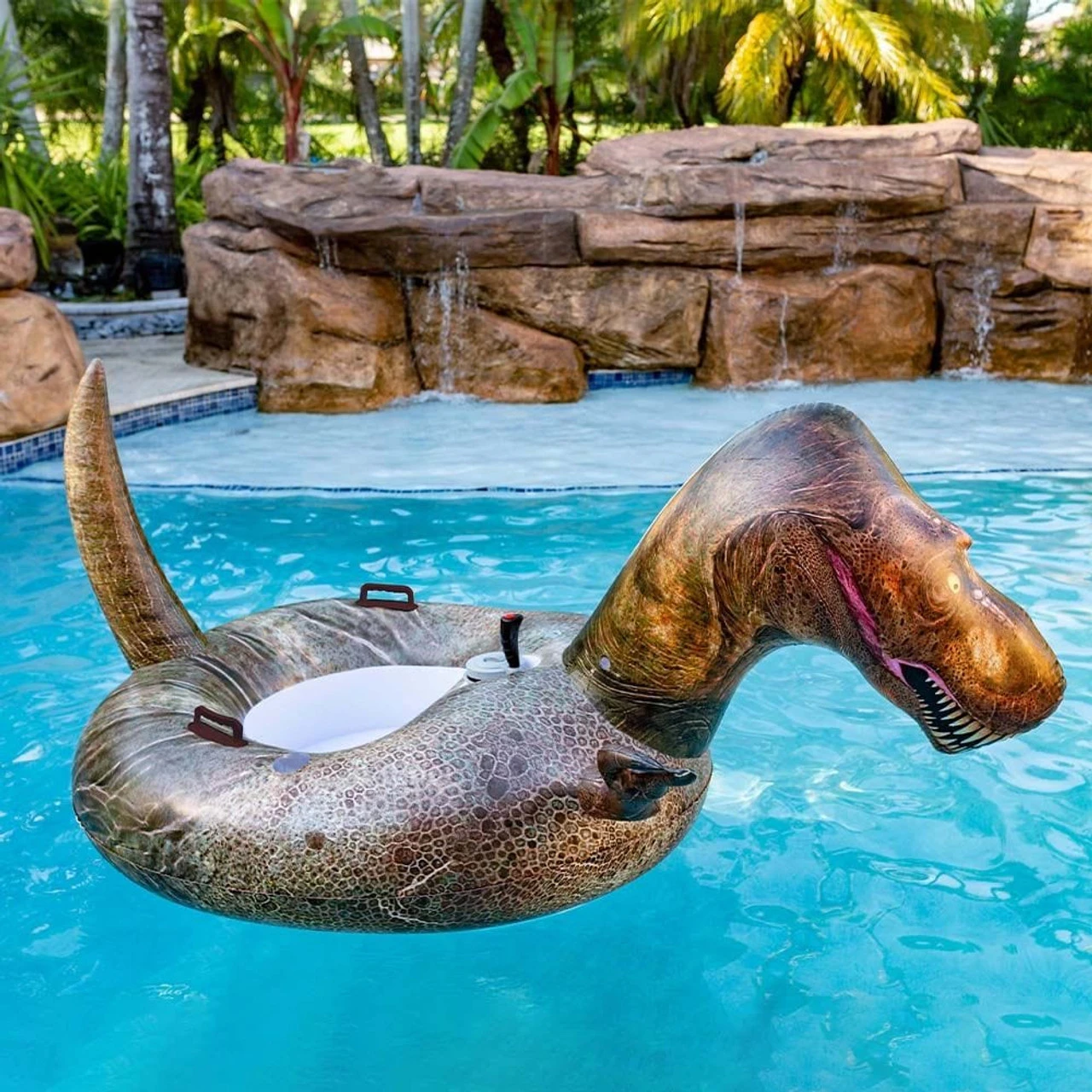 Pool Candy PoolCandy Tube Runner Motorized T-Rex Pool Float - Special Edition - Image 4