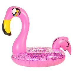 Pool Candy PoolCandy Jumbo Glitter Flamingo Beach & Pool Tube - 48in