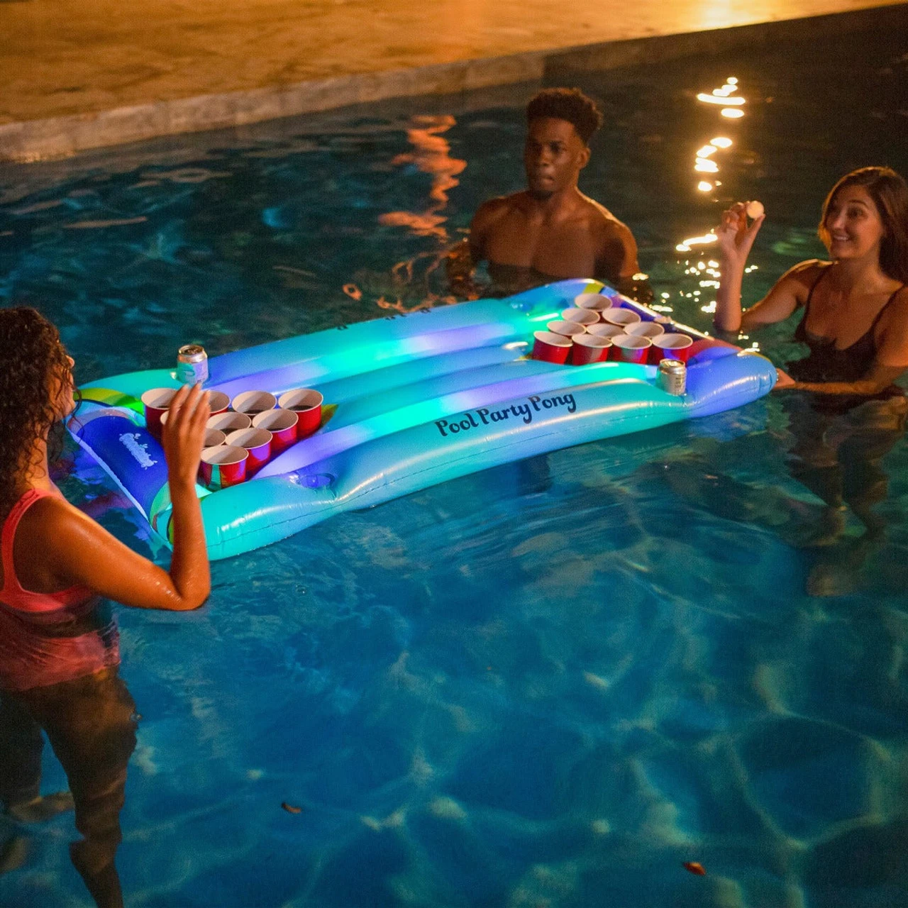 Pool Candy PoolCandy Inflatable Illuminated LED Pool Party Pong - Image 3