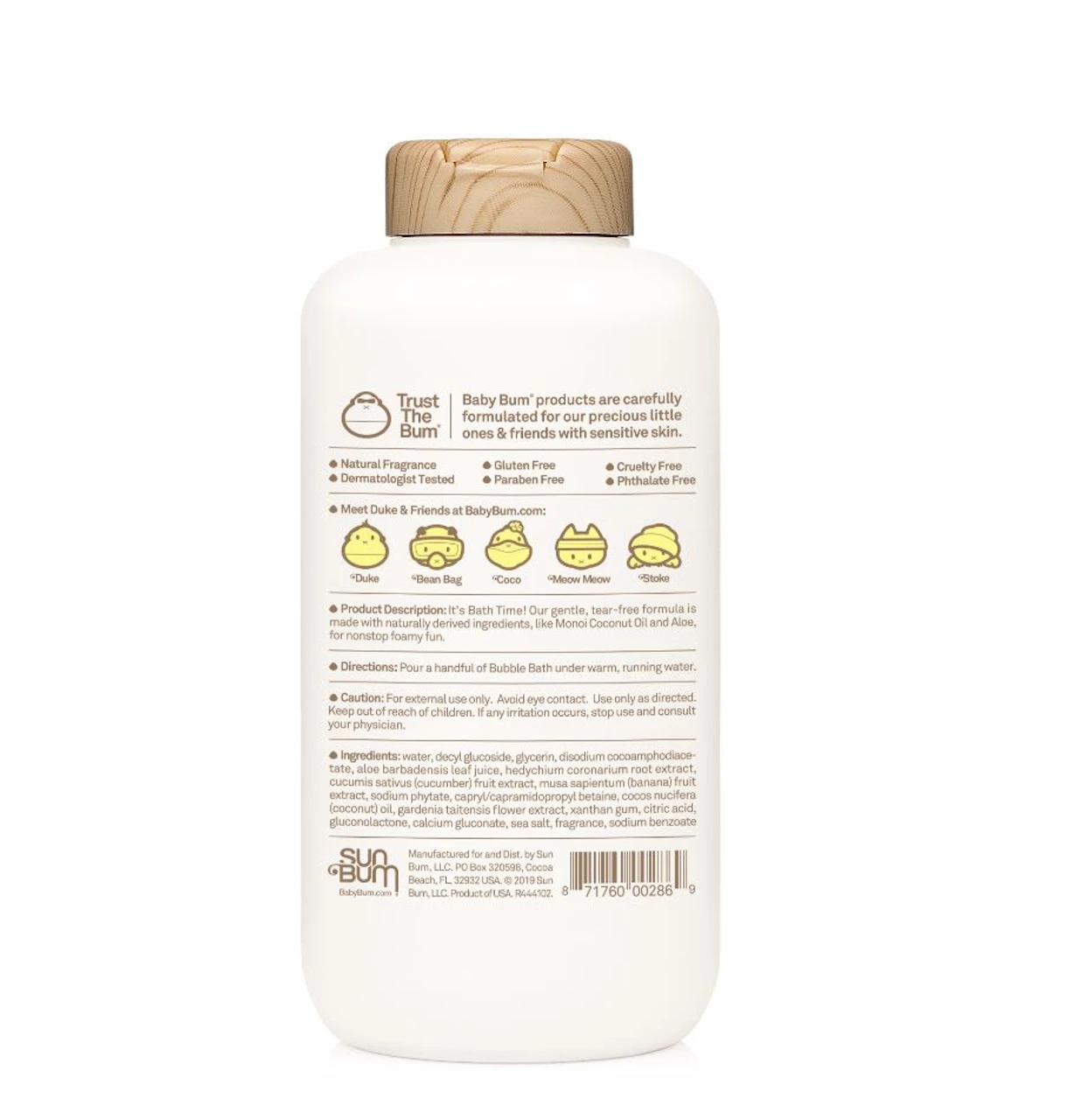 Sun Bum Baby Bum 12 Oz. Bubble Bath - Green Coconut 2 Sun Bum Baby Bum 12 Oz. Bubble Bath - Green Coconut - Image 2