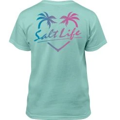 Salt Life® Palm Love Youth Shirt - Aruba Blue