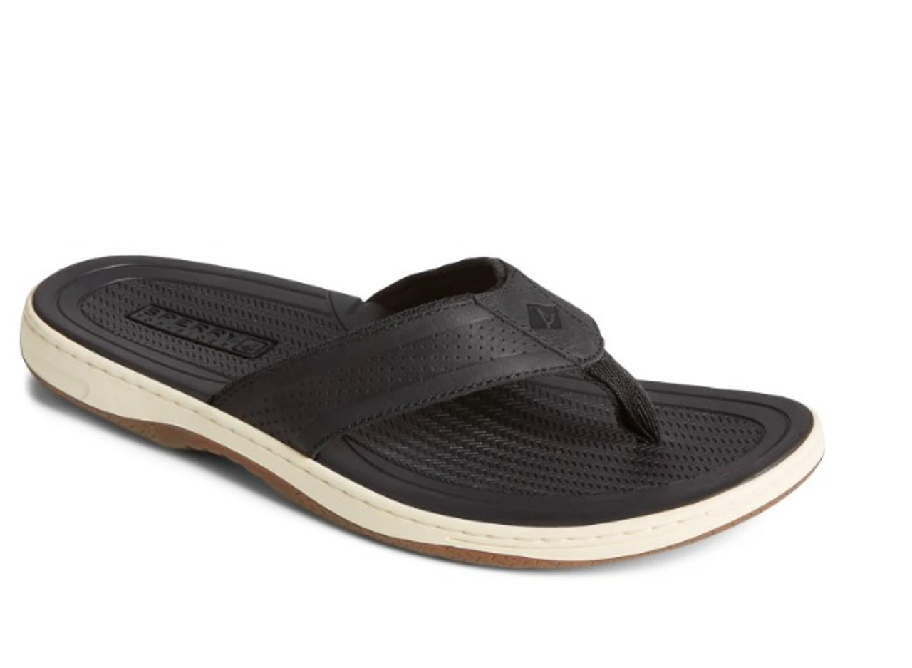 Sperry Top-Sider Sperry® Men's Havasu Thong Perf Flip Flop - Black