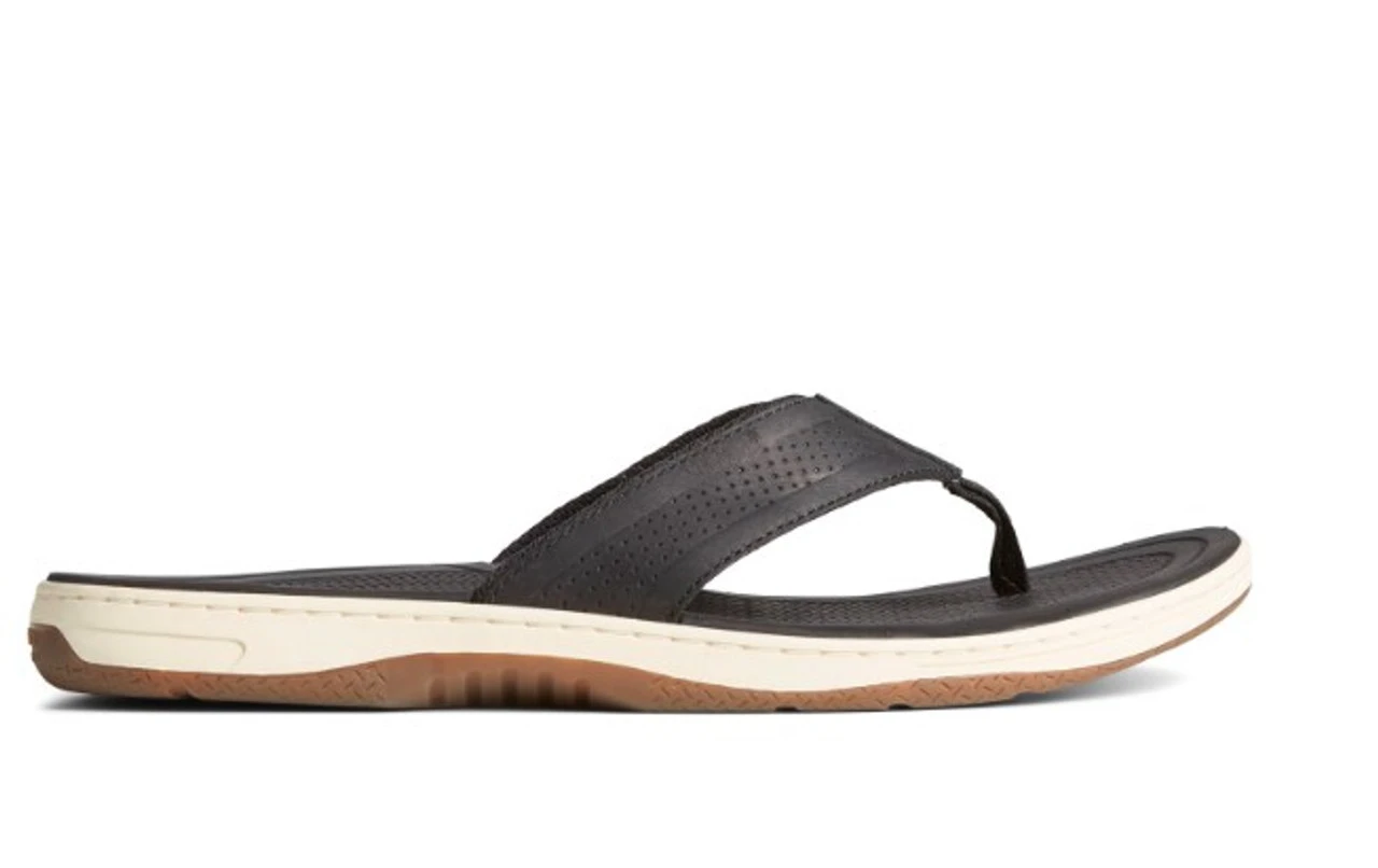 Sperry Top-Sider Sperry® Men's Havasu Thong Perf Flip Flop - Black - Image 2