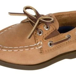 Sperry Top-Sider Sperry® TODDLER A/O Leather Boat Shoe - Sahara