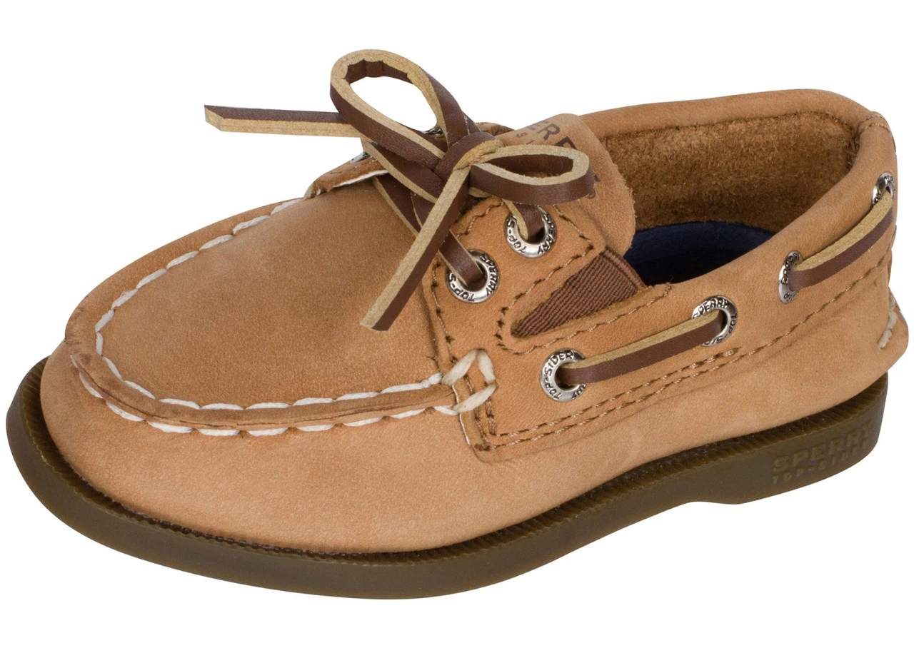 Sperry Top-Sider Sperry® TODDLER A/O Leather Boat Shoe - Sahara 1 Sperry Top-Sider Sperry® TODDLER A/O Leather Boat Shoe - Sahara